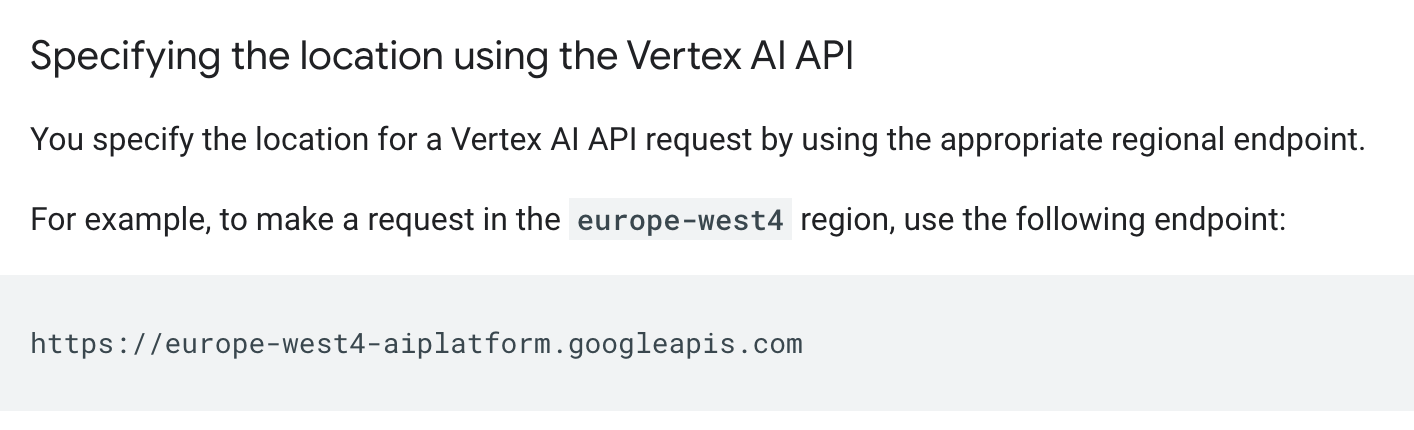 Vertex AI Region